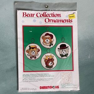 Dimensions Bear Collection Ornaments Cross Stitch Kit